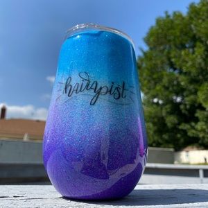 Custom hair stylist tumbler with lid